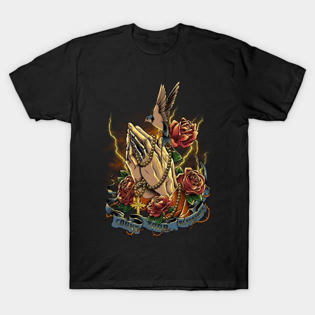 praising hand T-Shirt by iqbalgarint